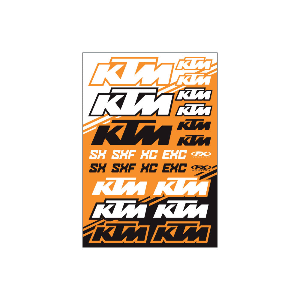 KTM SX Sticker Sheet