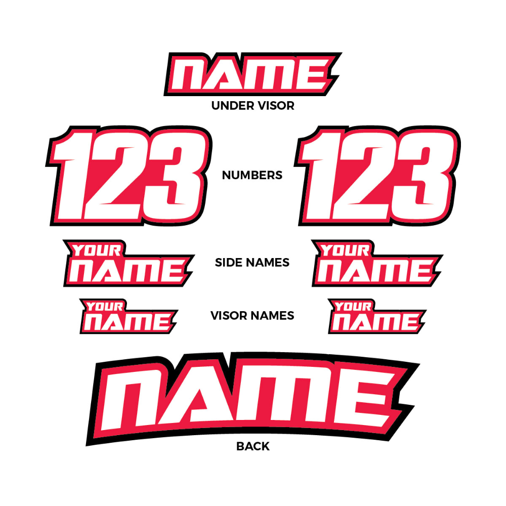 Custom Helmet ID Stickers