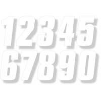 Factory Numbers - 6" White