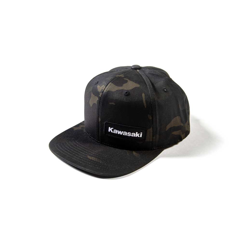 Kawasaki Black Camo snapback hat