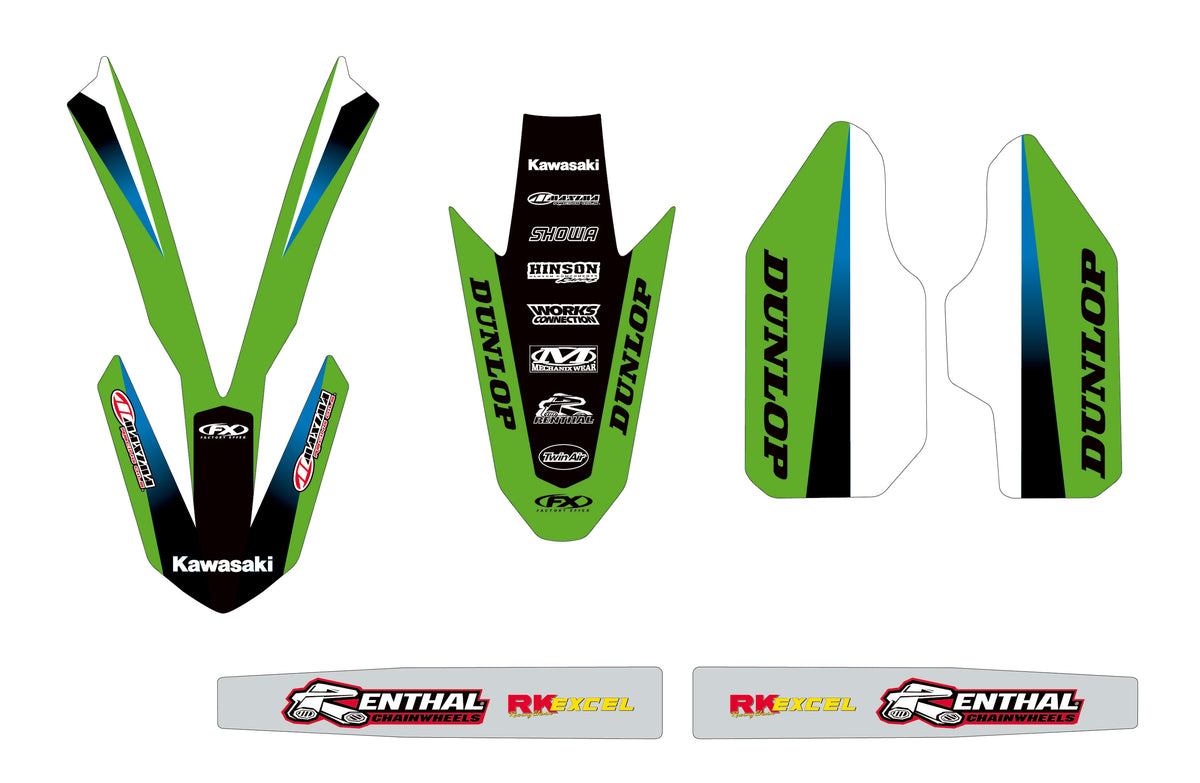Kawasaki Factory Trim Graphic Kit