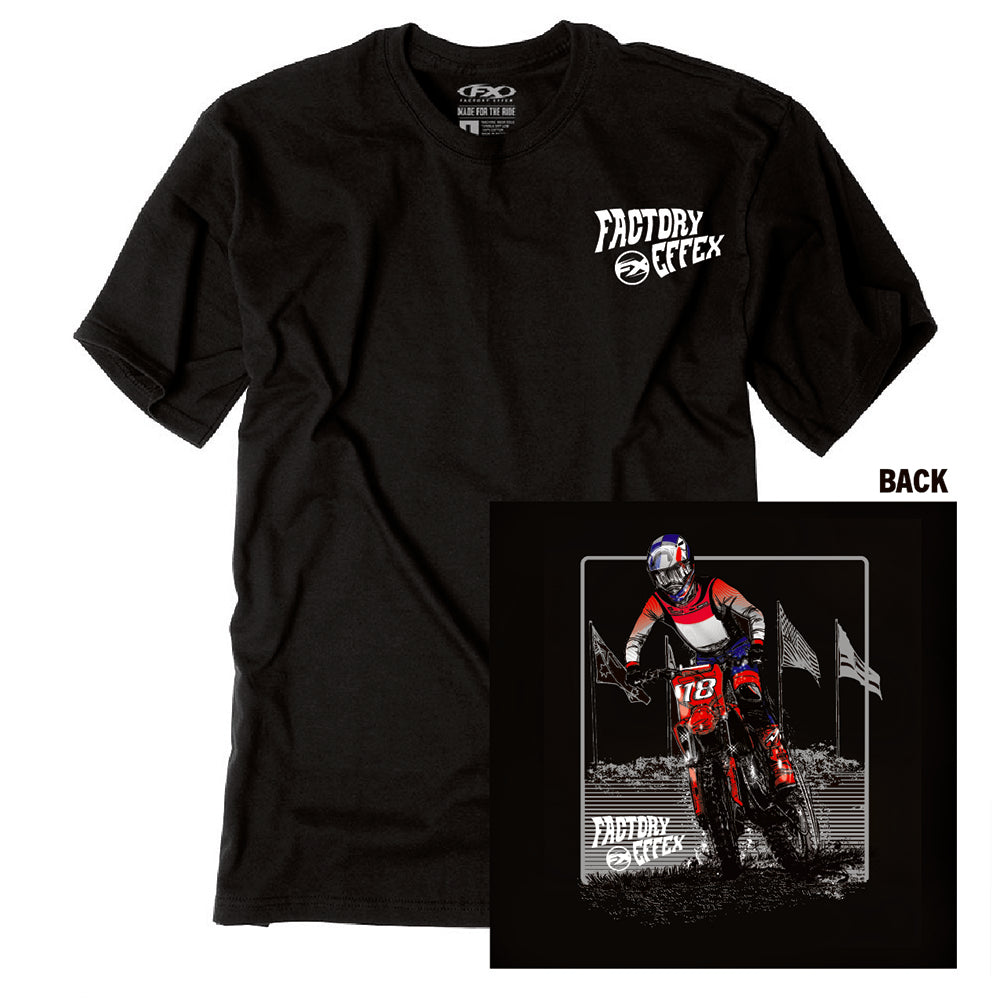 Rider #18 T-shirt Black – Factory Effex