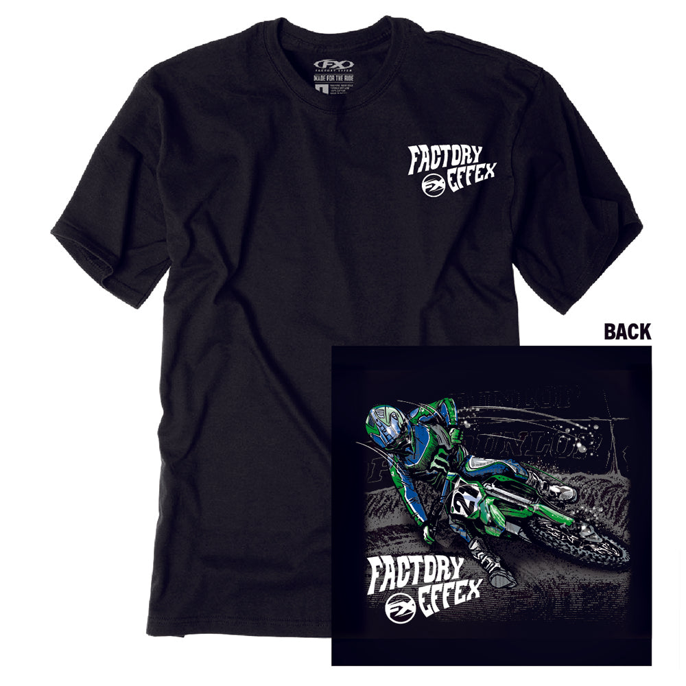 Rider #21 Youth T-shirt Black