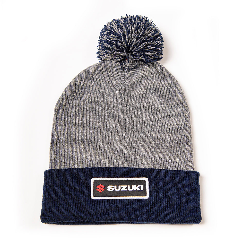 SUZUKI beanie with pom