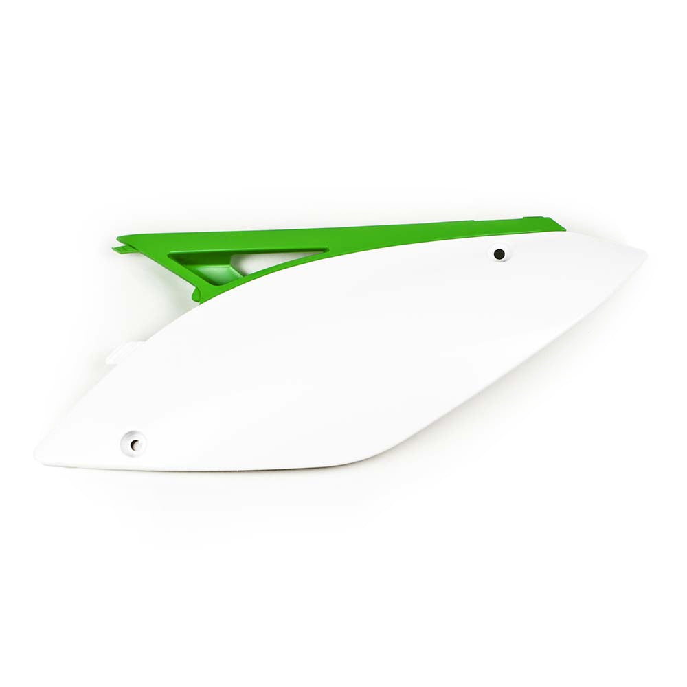 Side Plate Plastic KX250F 09-12 KX450F 09-11 (White)