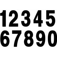 Pro Numbers - 7" Black