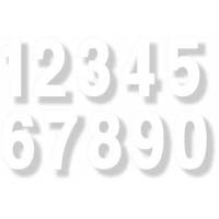 Pro Numbers - 7" White