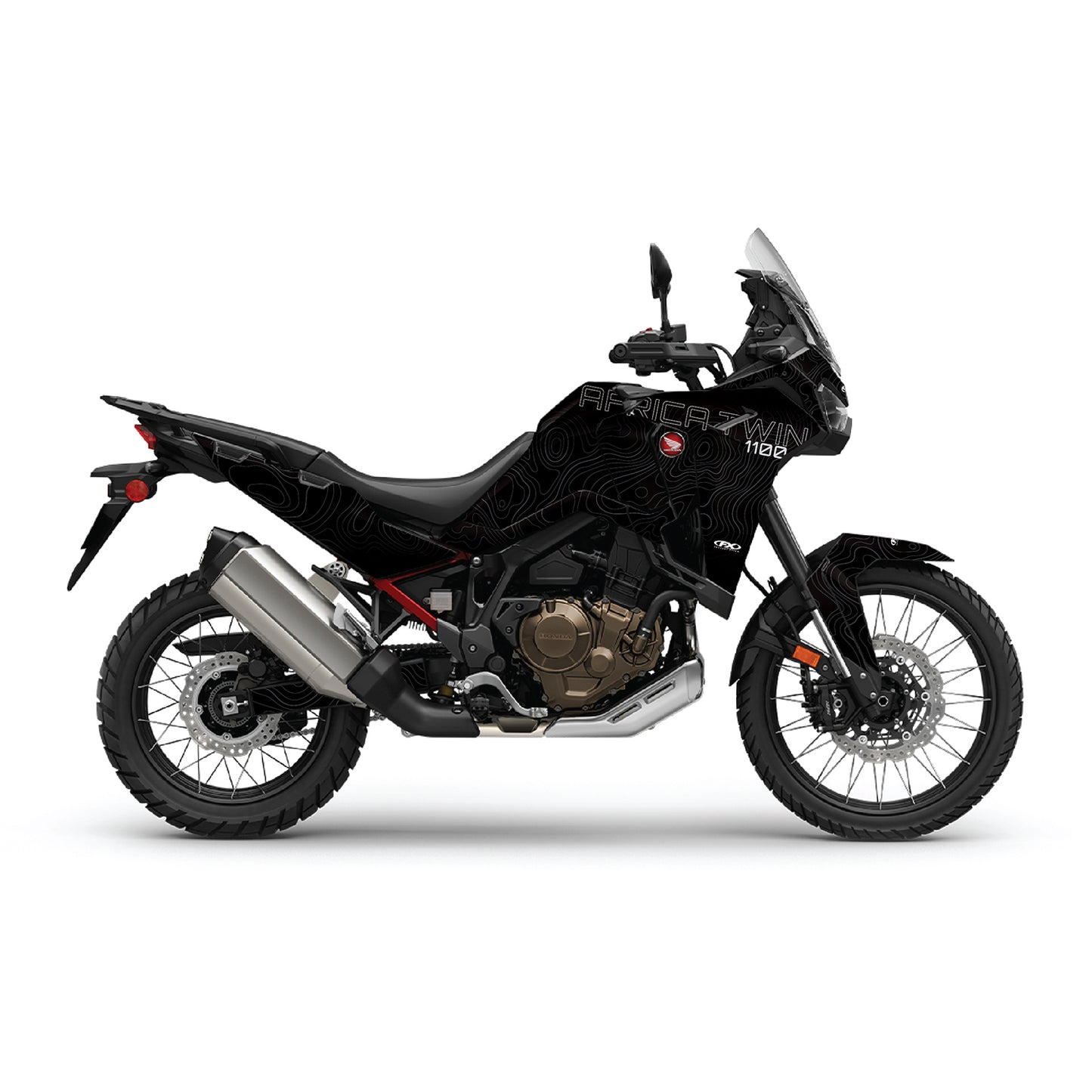 Topo Series Adventure Bike Graphic