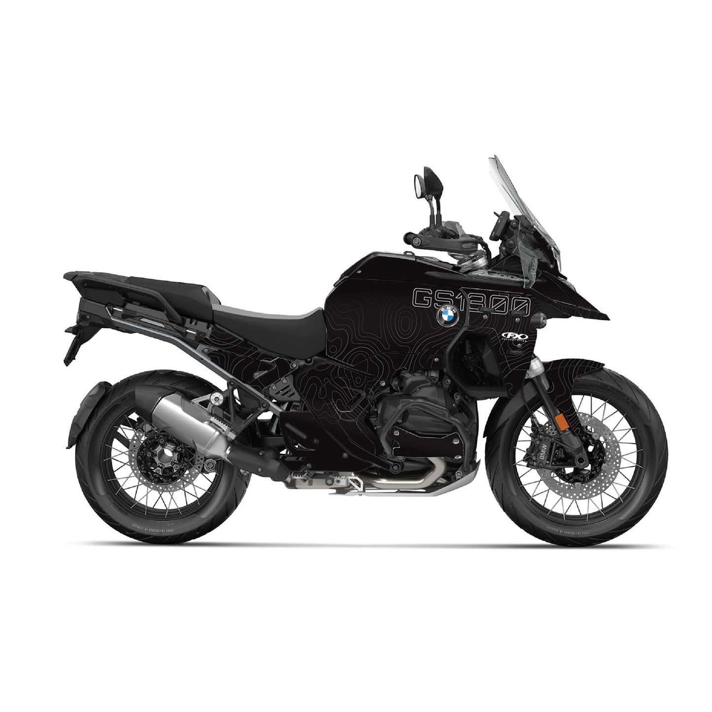 Topo Series Adventure Bike Graphic