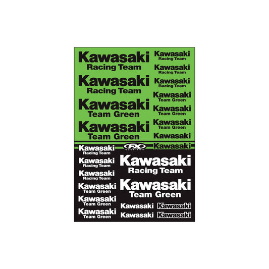 KAWASAKI RACING Sticker Sheet