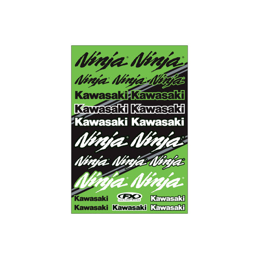 KAWASAKI Sport Bike Sticker Sheet