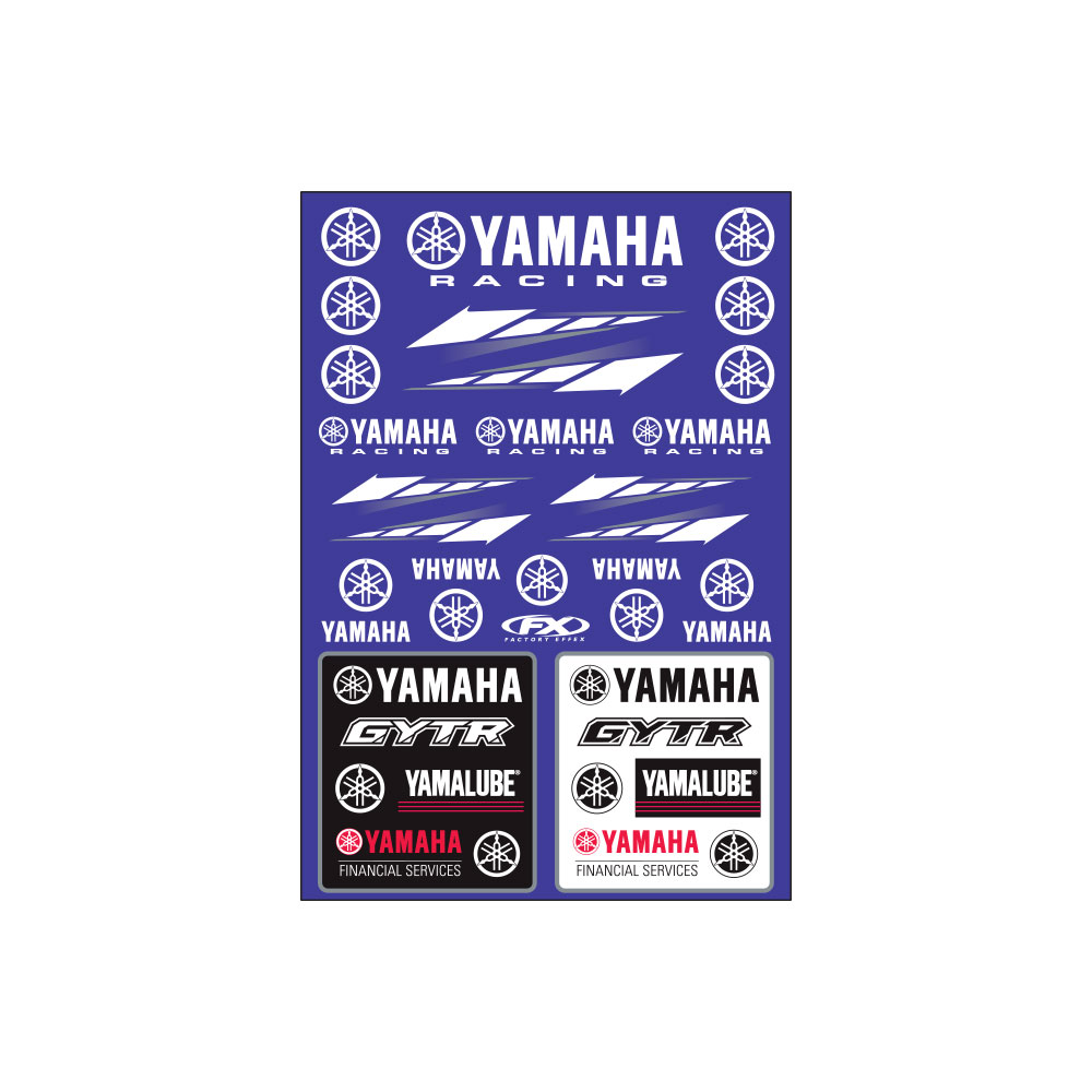 YAMAHA RACING Sticker Sheet