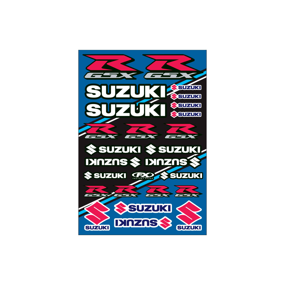 SUZUKI Sport Bike Sticker Sheet