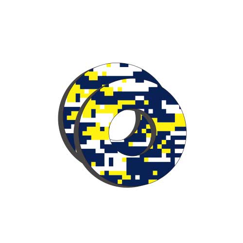 Husqvarna Blue Yellow Moto Grip Donuts