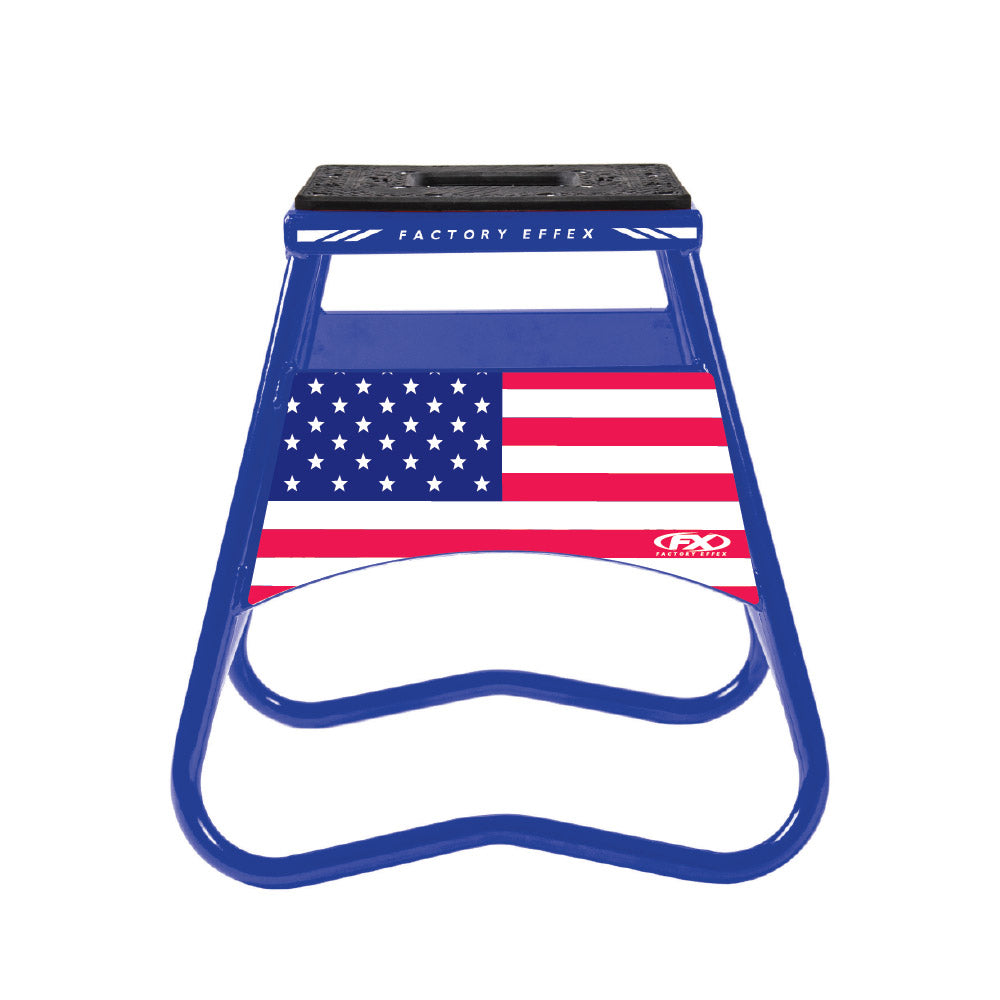 USA Straight Flag V1 Bike Stand Blue
