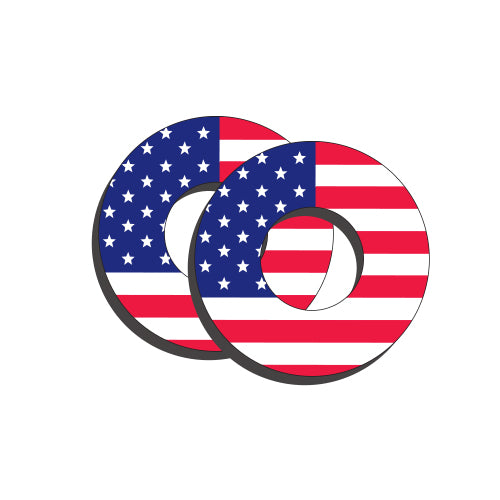 Flag RWB Moto Grip Donuts