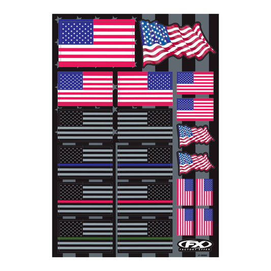 USA Flag Sticker Sheet
