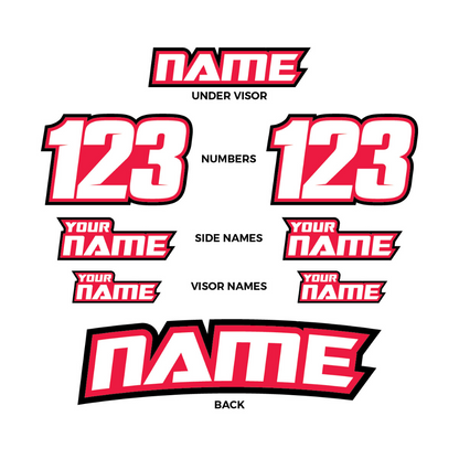 Custom Helmet ID Stickers