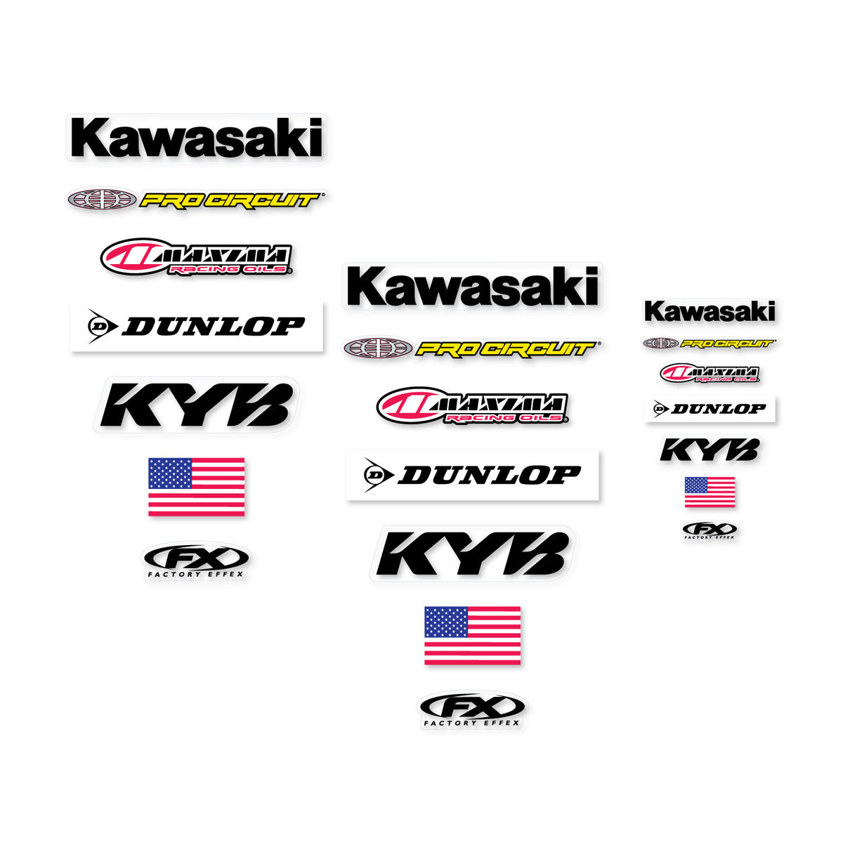 Kawasaki Factory Authentics Sticker Pack