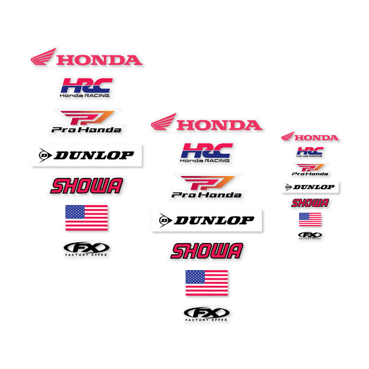 Honda Factory Authentics Sticker Pack