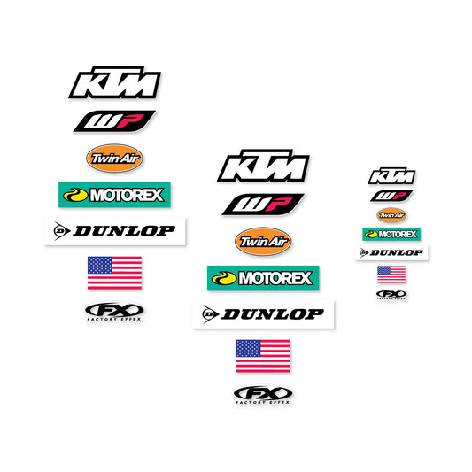 KTM Factory Authentics Sticker Pack