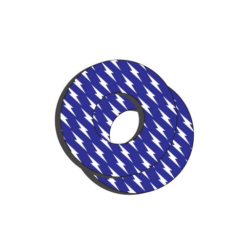 Blue Bolt Moto Grip Donuts