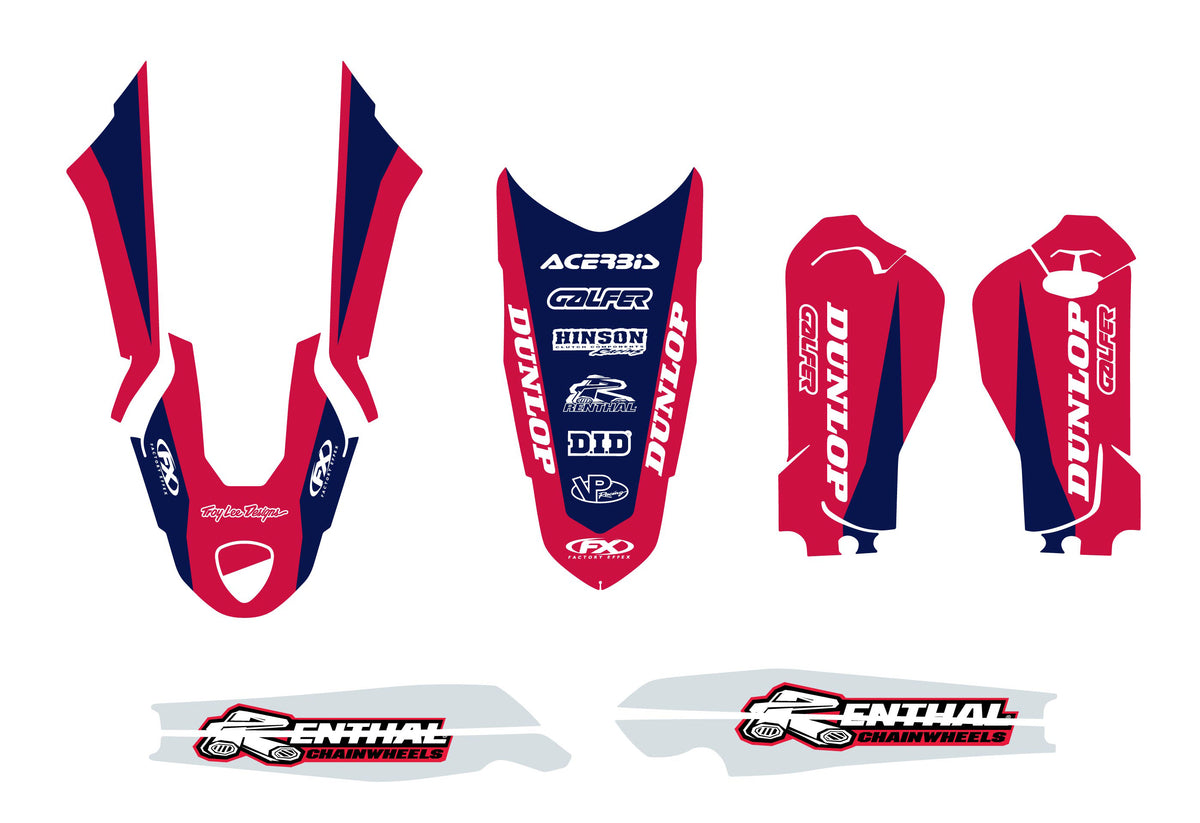 Ducati Factory Trim Graphic Kit