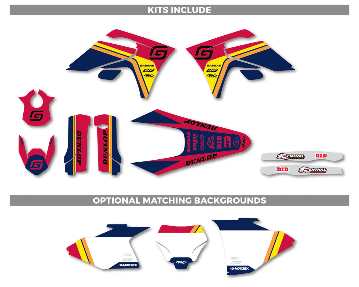 GasGas Stripes Series Graphic Kit