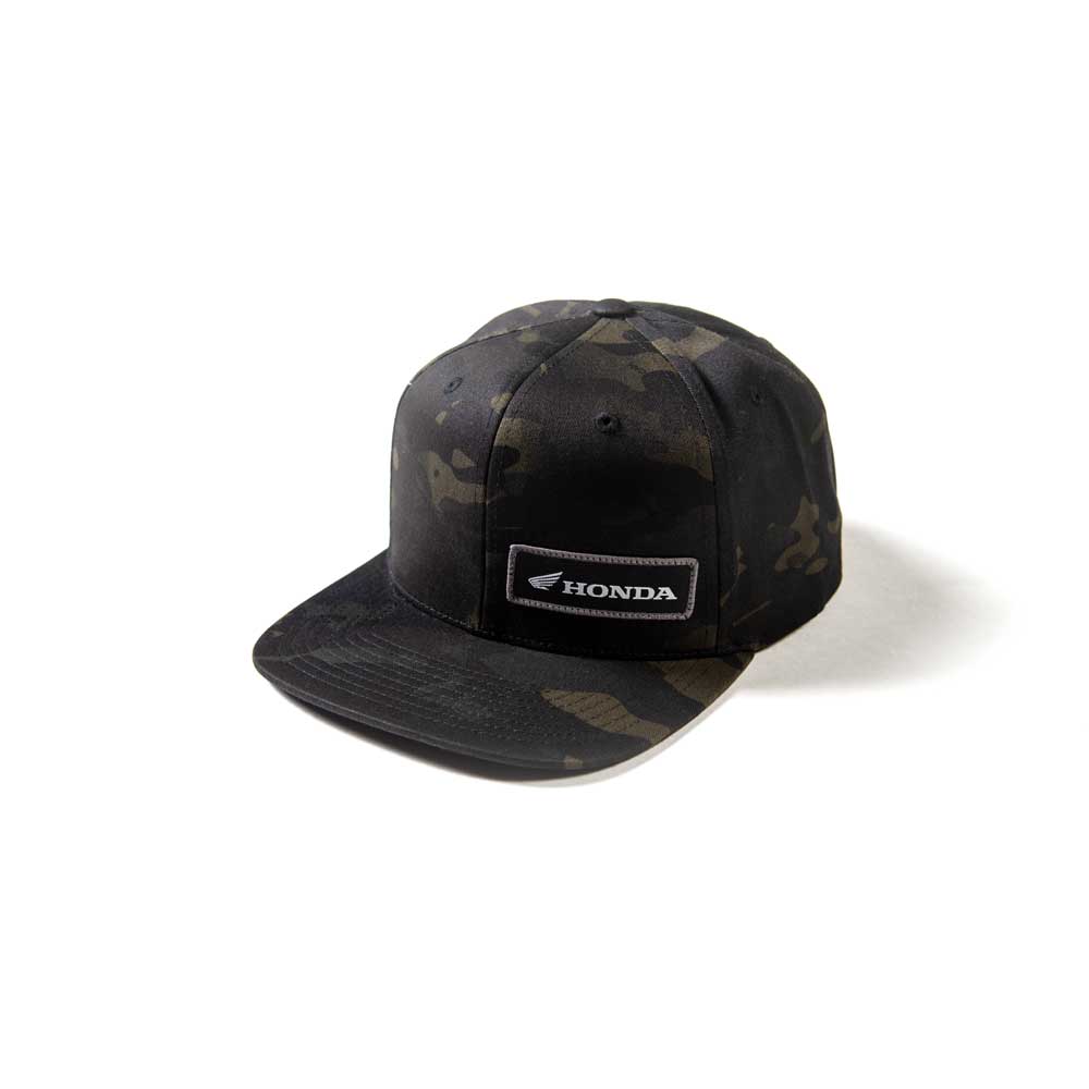 HONDA Black Camo snapback hat
