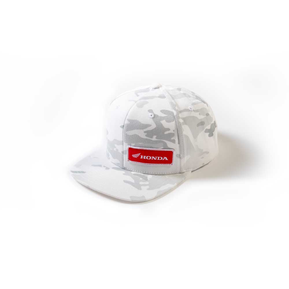 HONDA White Camo snapback hat