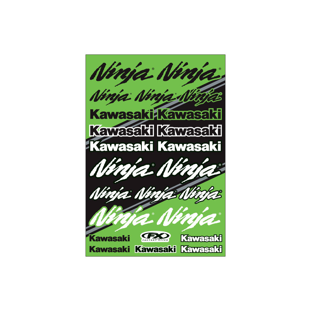 KAWASAKI Sport Bike Sticker Sheet