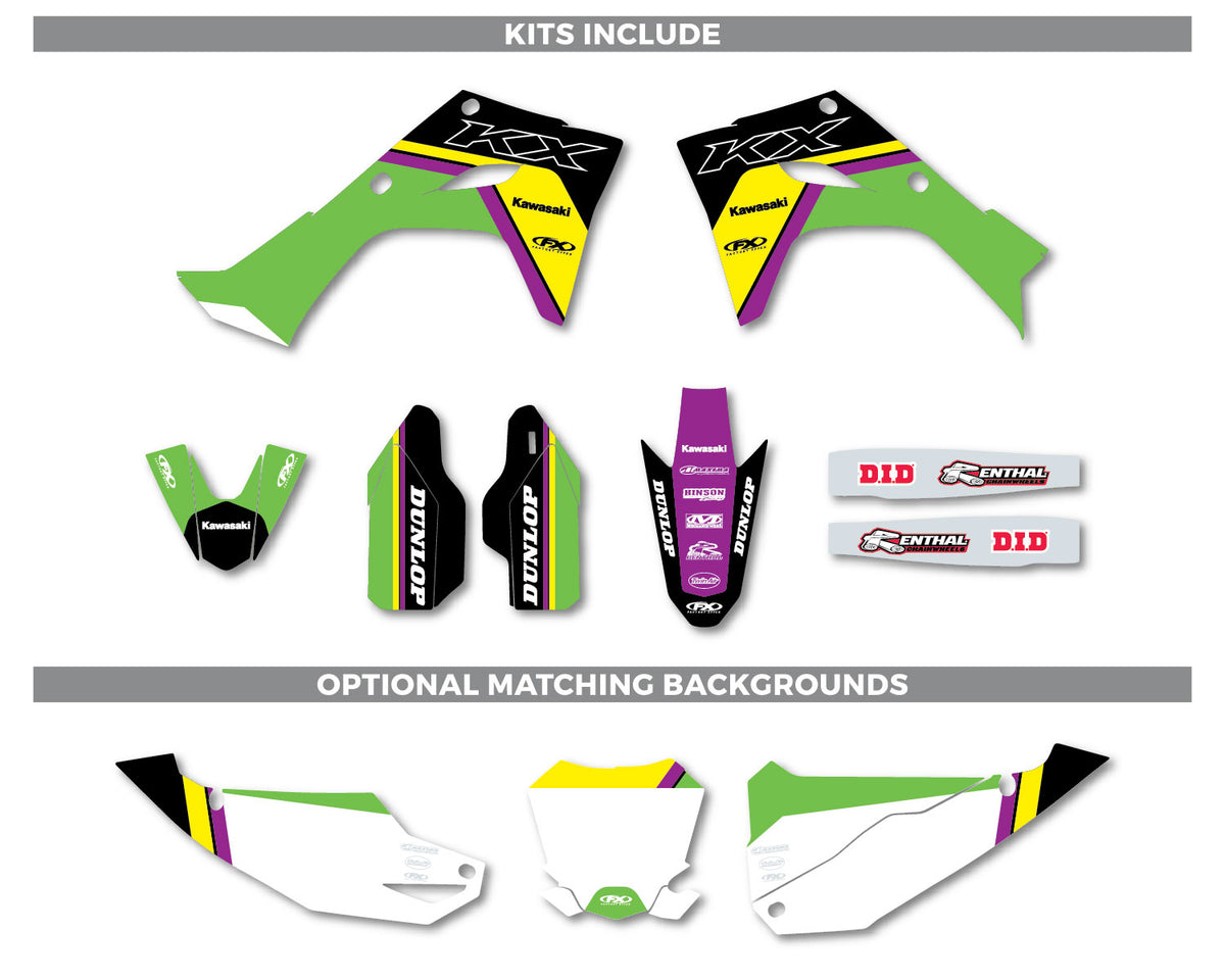 Kawasaki Stripes Series Graphic Kit