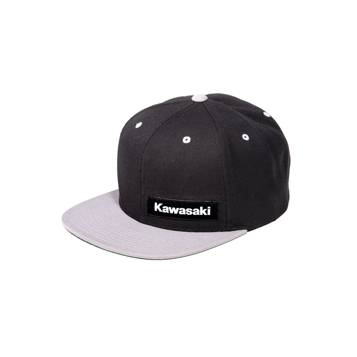 KAWASAKI WEDGE snapback hat / black-gray