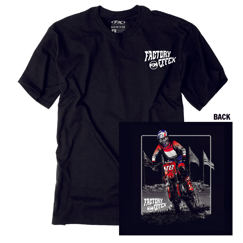 Rider #18 Youth T-shirt Black