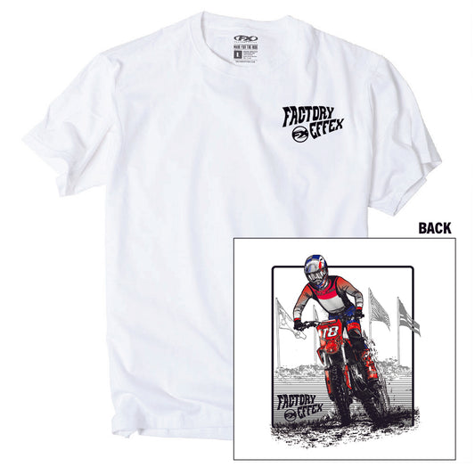 Rider #18 T-shirt White