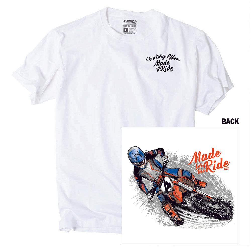Rider #4 T-shirt white