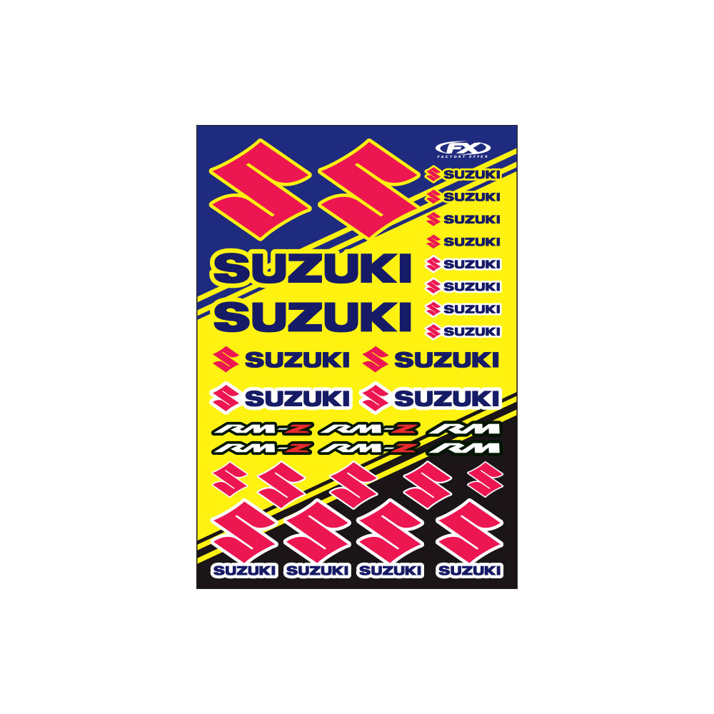SUZUKI RMZ Sticker Sheet – Factory Effex