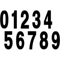 Standard Numbers - 6" Black
