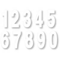 Standard Numbers - 6" White