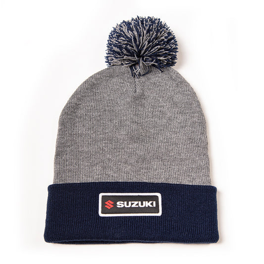 SUZUKI beanie with pom