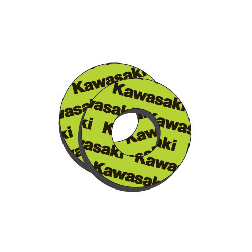 Kawasaki Green Moto Grip Donuts