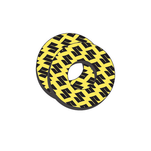 Suzuki Yellow Moto Grip Donuts