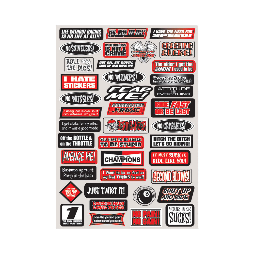 Fun Phrases Sticker Sheet