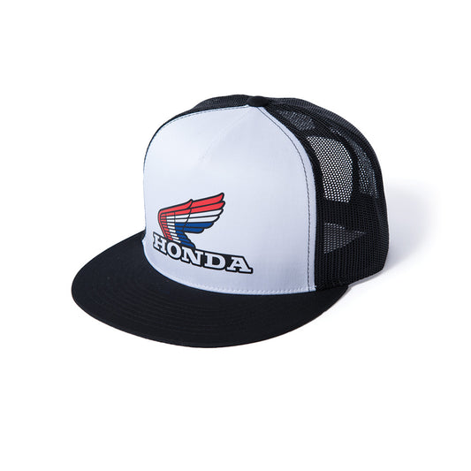 HONDA VINTAGE snapback hat / white-black