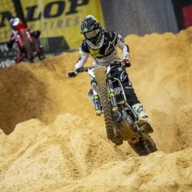 Another action shot from Jason Anderson at the 2020 Supercross Atlanta Race